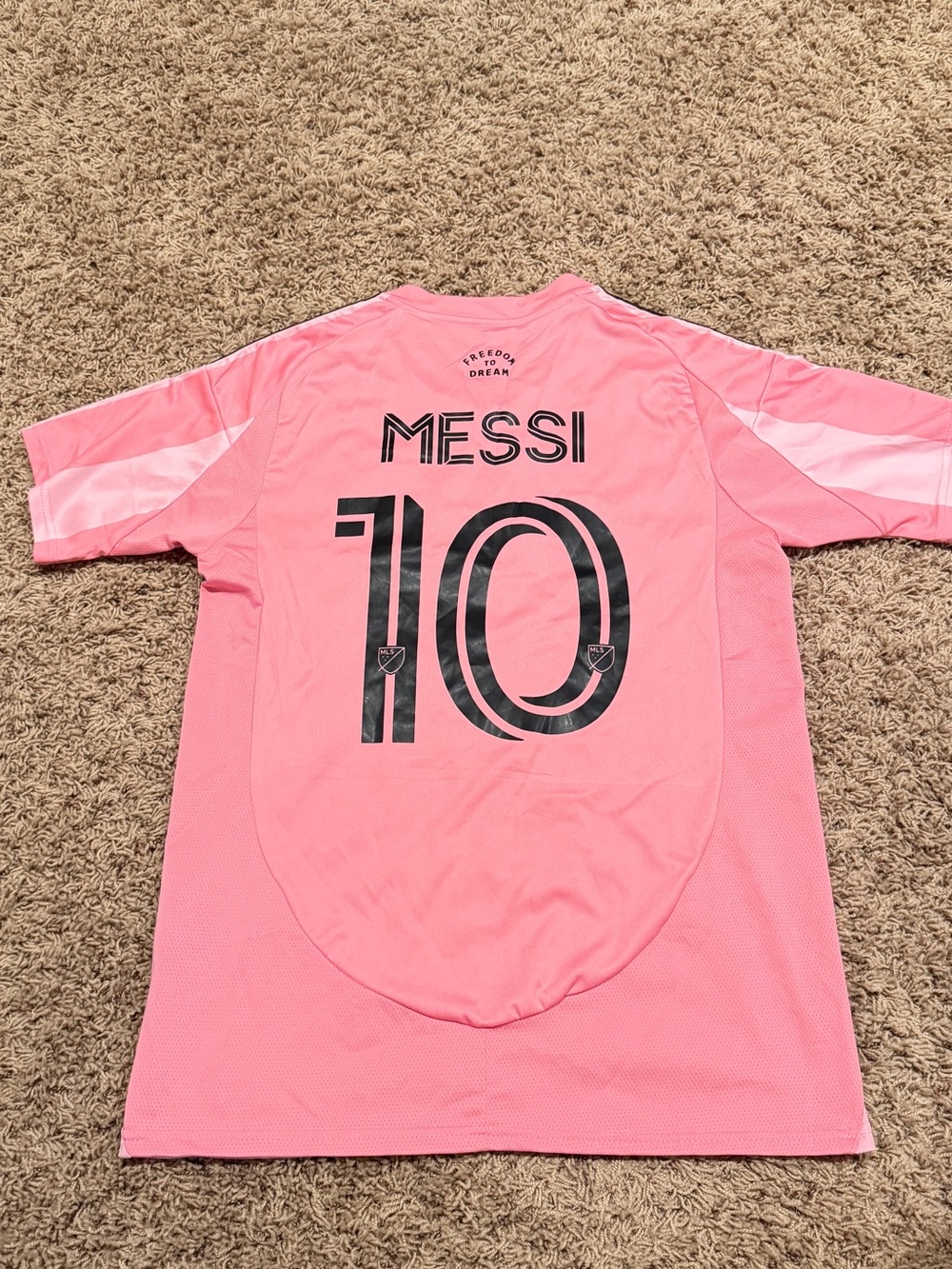 Adidas Inter Miami CF Messi #10 Pink Home Jersey  2024 Aeroready Size S Read